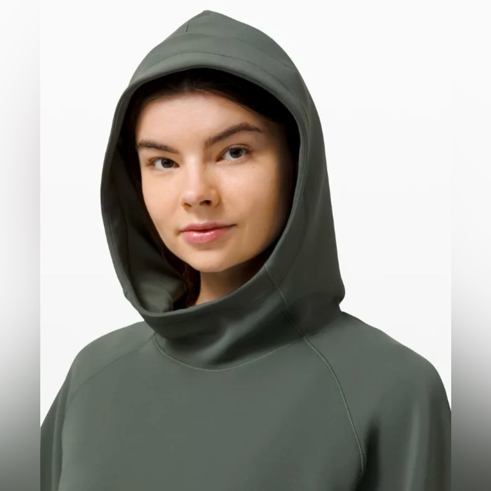 Lululemon AirWrap Pullover Women's Hoodie Smoked Spruce Olive Sz 6 Running - Picture 8 of 11